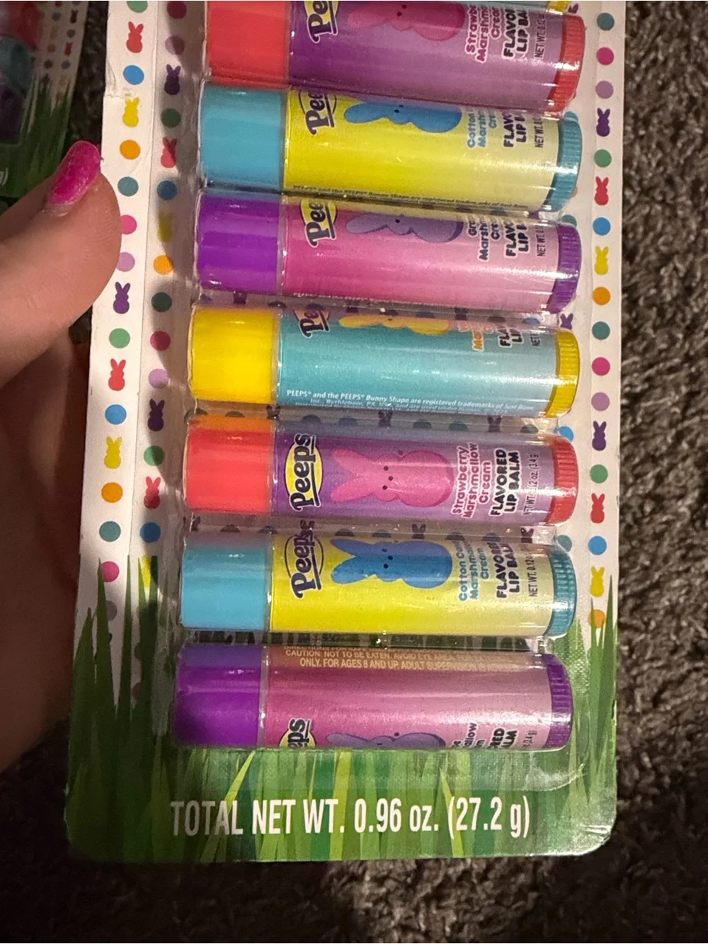 Peeps 8-Pack Flavored Lip Balm - Assorted Colors